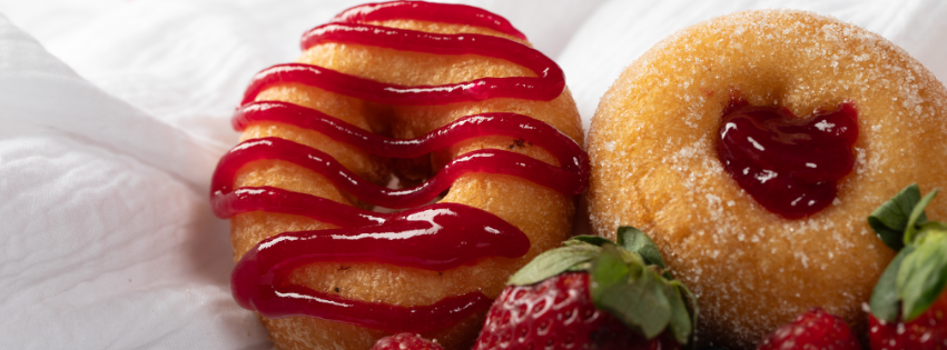 Hot Jam Donut - Mixed berry drizzle