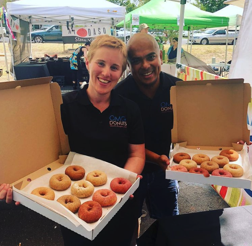 Hot Fresh Donuts that are Gluten free and Vegan - that everyone can love!